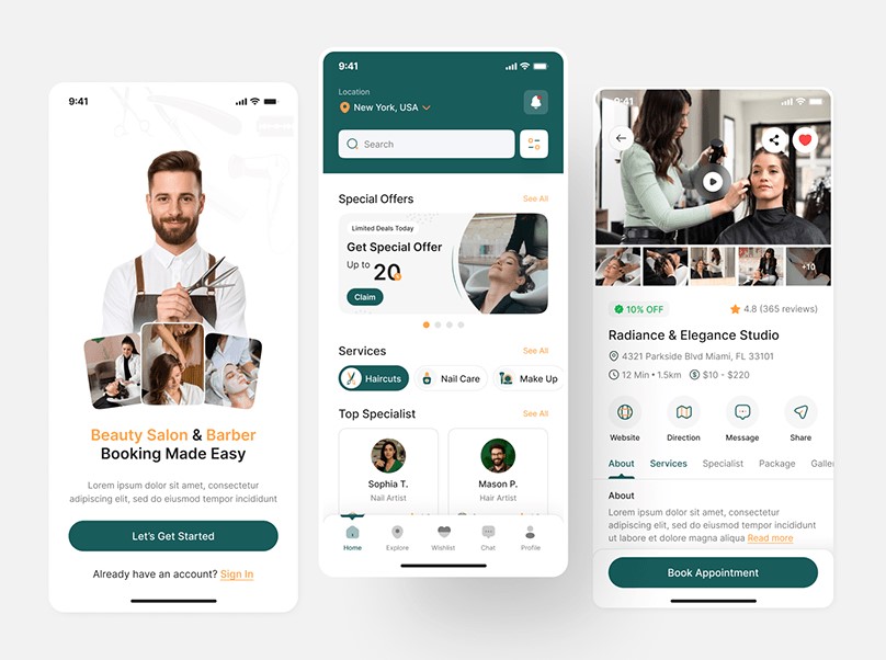 Beauty Salon Booking Project