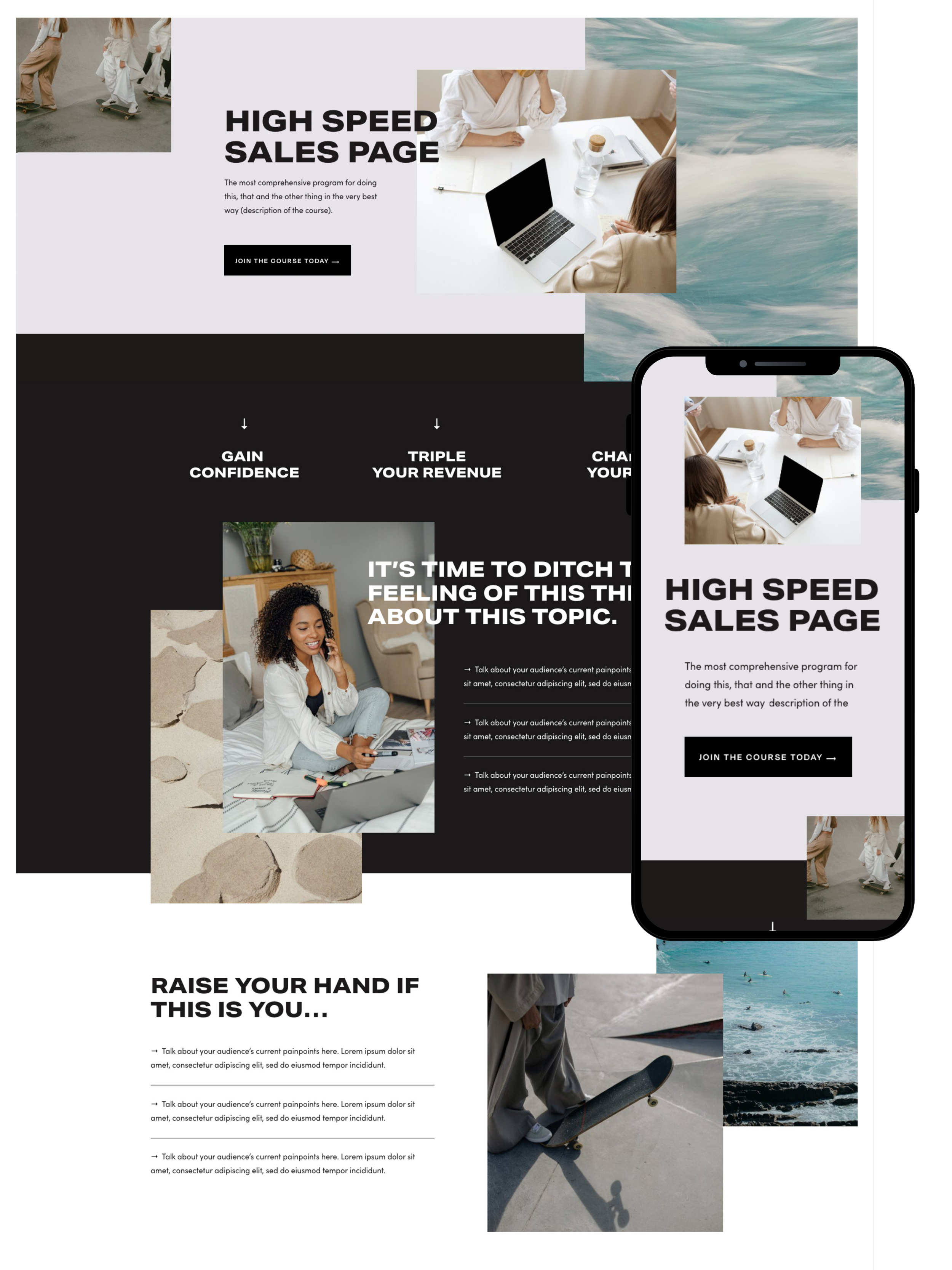 Sales Page Design - Optimized for Conversion and Engagement