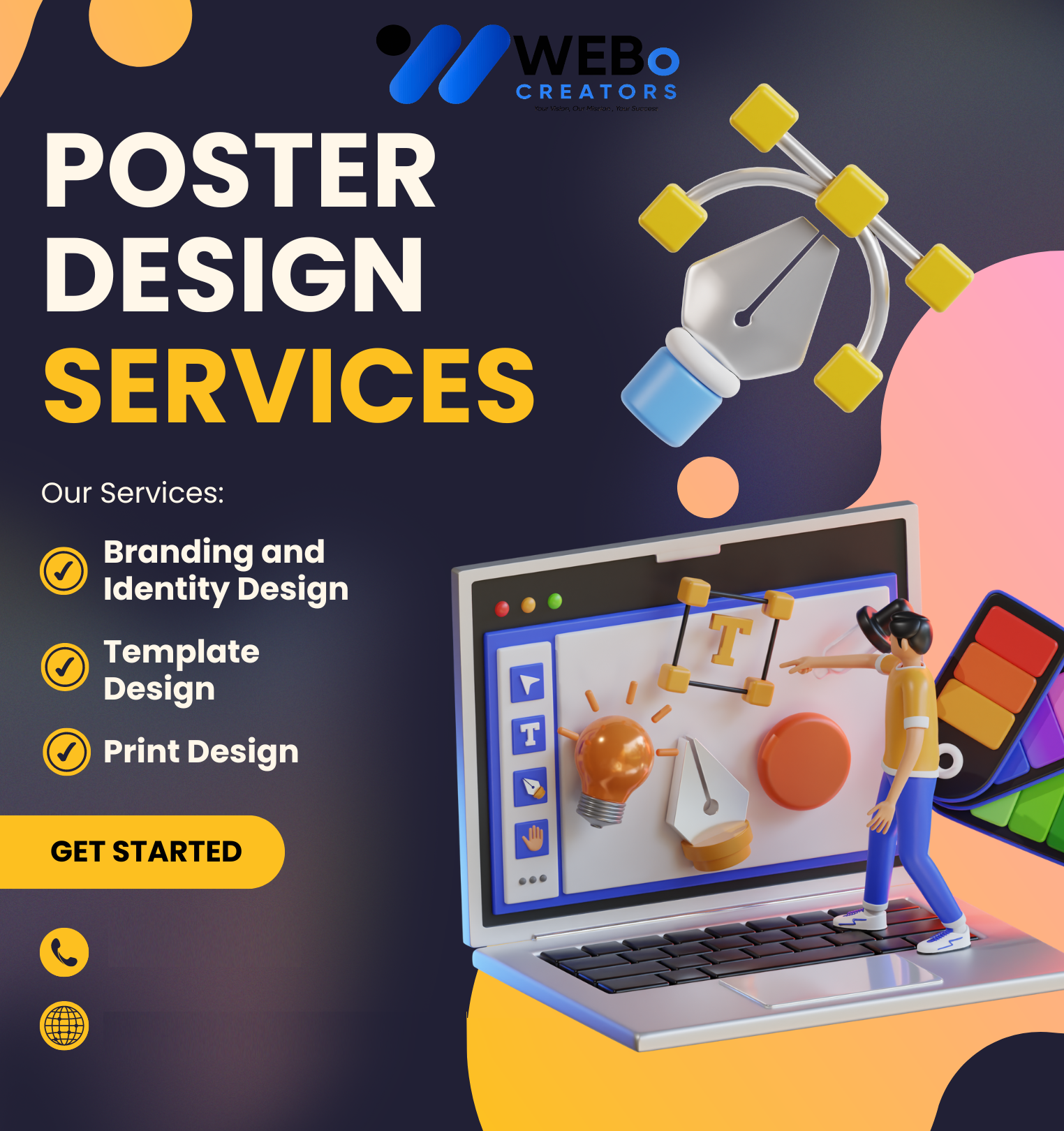 Professional Custom Printing Design Service